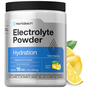 Electrolyte Powder (Lemon), 16 oz (454 g) Bottle
