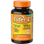 Ester-C Non-Acidic 500 mg with Citrus Bioflavonoids, 120 capsules dietary supplement.
