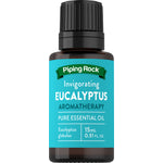 Eucalyptus Aromatherapy Pure Essential Oil, invigorating, Eucalyptus globulus, 15 mL 0.51 FL. OZ. bottle.