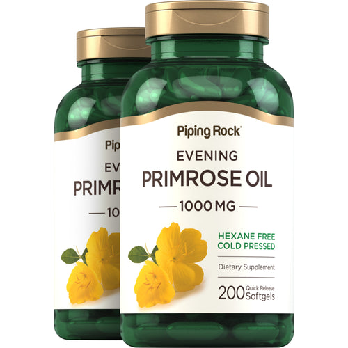 Evening Primrose Oil, 1000 mg, 200 Quick Release Softgels, 2  Bottles
