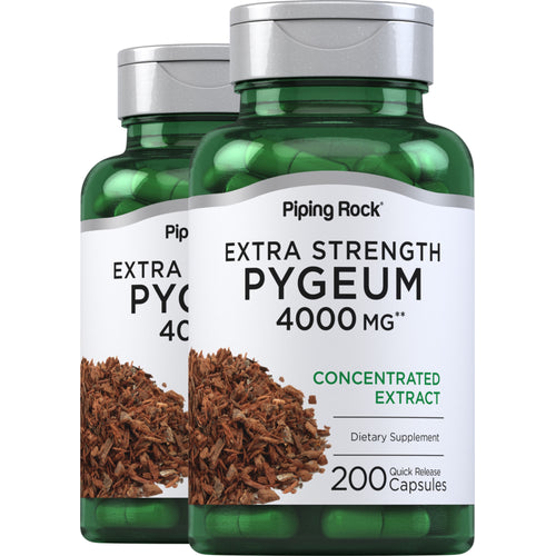 Extra Strength Pygeum, 4000 mg, 200 Quick Release Capsules, 2  Bottles