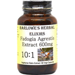 Barlowe's Herbal Elixirs Fadogia Agrestis Extract, 600mg 10:1 vegetarian ratio, 60 vegi-capsules bottle.