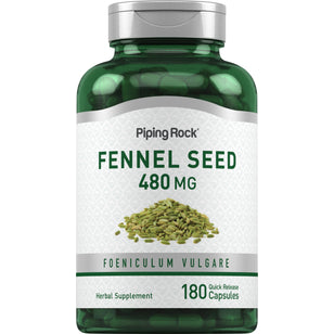 Fennel Seed, 480 mg, 180 Quick Release Capsules
