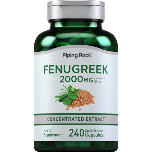 Fenugreek, 2000 mg (per serving), 240 Quick Release Capsules
