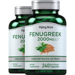 Fenugreek, 2000 mg (per serving), 240 Quick Release Capsules, 2  Bottles