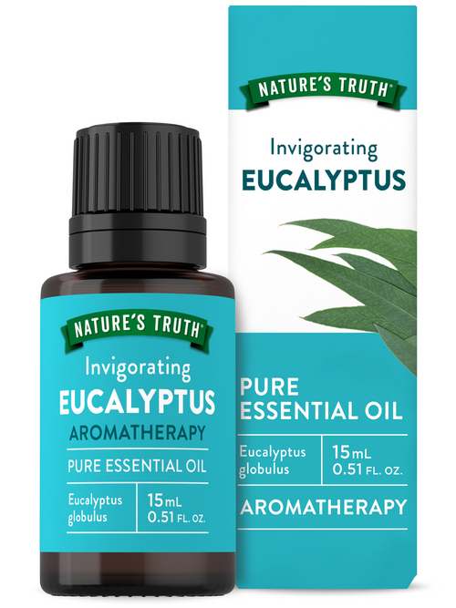 Eucalyptus Pure Essential Oil, 1/2 fl oz (15 mL) Dropper Bottle