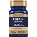 Fisetin Complex 200 MG, a potent bioflavonoid antioxidant supplement, includes 60 quick release capsules.