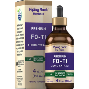 Fo-Ti Cured Root Liquid Extract Alcohol Free, 4 fl oz (118 mL) Dropper Bottle