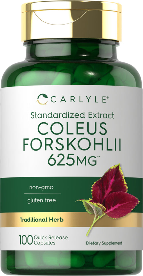 Forskohlii Coleus (Standardized Extract), 625 mg, 100 Quick Release Capsules