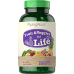 Fruit & Veggies for Life, 250 vegetarian capsules, supplement for daily nutrition and wellness.