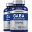 GABA (Gamma-Aminobutyric Acid), 750 mg, 100 Quick Release Capsules, 2  Bottles