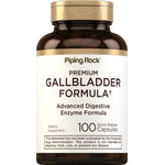 Premium Gallbladder Formula with advanced enzymes in 100 quick-release capsules for digestive health.