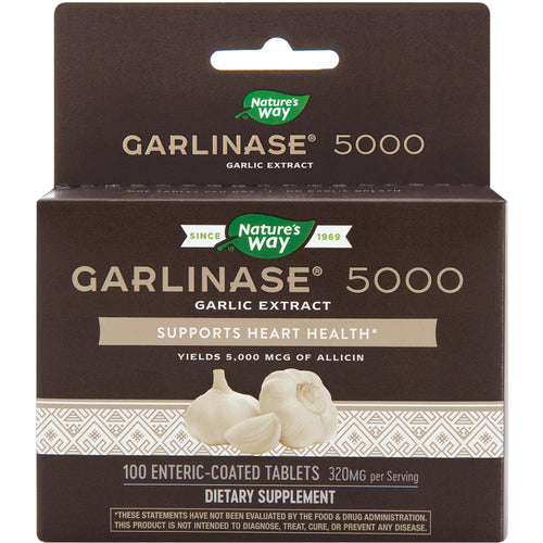Garlinase 5000 Garlic Extract, 100 Enteric Coated Tablets