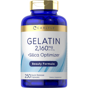 Gelatin (Beef) plus Silica Optimizer, 2,160 mg (per serving), 250 Quick Release Capsules