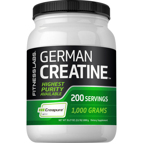 German Creatine Monohydrate (Creapure), 5000 mg (per serving), 2.2 lb (1000 g) Bottle