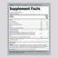 Supplement Facts for PIP Mini Tabs Glucosamine Chondroitin Coated Tablets 300 count.