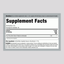 Supplement Facts label for Pau D'Arco Liquid Extract, 2 fl oz.