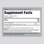 Supplement Facts panel detailing Chrysin 500mg (Passion Flower Ext) for 60 capsules.