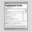 Image showing the Supplement Facts panel for Prostafit 180 Capsules, detailing the nutritional information and ingredients.