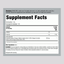 Supplement Facts panel for Hemp Oil Tincture 4 oz with 925,000 mcg per serving.