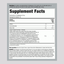 Supplement Facts for Organic Daily Fiber and Probiotic 6 GR Powder include detailed nutritional information.
