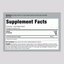 Supplement Facts panel showing details for Fennel Seed 480 mg capsules, 200 count.