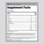 Supplement Facts panel displaying nutritional information for MuscleFit Protein Natural Vanilla 5lb.