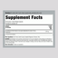 Label showing supplement facts for Soy Isoflavones 1500 mg, 200 capsules.