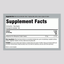 Supplement Facts panel showing details for Manganese 50 mg, 100 Capsules.