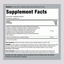Supplement Facts for Probiotic 50 Billion with FOS Caps, 50 count.