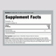 Supplement Facts for Gymnema Leaf Liquid Extract, detailing nutritional information and serving size recommendations.