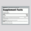 Supplement Facts panel showing details for Bamboo Extract 600mg in 60 vegetable capsules.