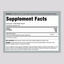 Supplement Facts panel for LN Lemon Bio Complex 700mg, 250 capsules, detailing ingredients and nutritional information.