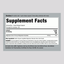 Supplement Facts for Magnesium Glycinate 750 mg in a 200 capsule bottle.