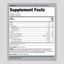 Image of the Supplement Facts panel for Cod Liver Oil Lemon 16 fl oz.