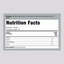 Displays the Supplement Facts panel for China White Tea, detailing nutritional information for 100 bags.