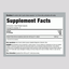 Label showing supplement facts for Blessed Thistle 1600 mg with 150 capsules.