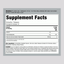 Supplement Facts panel detailing Hyaluronic Liquid Beauty 16 oz.