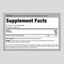 Supplement Facts panel for Vitamin D3 1000 IU, 120 Softgels.