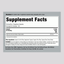 Image of Supplement Facts panel for Hyaluronic Acid 250mg with 200 capsules.