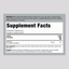 Supplement Facts panel for NV Calm Raspberry Lemon, 8 oz (226 g).
