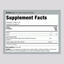 Supplement Facts panel displaying information for Colostrum - Unflavored.
