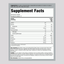 Supplement Facts for MuscleFit Protein Natural Vanilla 2lb showing ingredients and nutritional content.