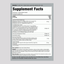 Image of the Supplement Facts panel for Colon Care 80 Billion, detailing the nutrition information and ingredient list.