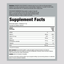 Supplement Facts panel for NV Calm Plus Calcium Unflavored 16 oz bottle, detailing nutritional information.
