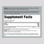 Label showing Supplement Facts for Calm Orange 16 oz (453 g).