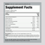 Supplement Facts panel detailing contents of B-100 B Complex Capsules, 100-count.