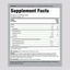 Supplement Facts panel displaying information for Omega-3 Fish Oil with natural lemon flavor.
