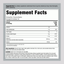 Supplement Facts for Power C 282 mg Gummies, 150 count, details nutrients and dosage information clearly.