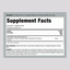 Supplement Facts panel for Ginkgo Biloba Extract 60 mg, 60 Tablets.